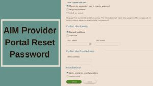 AIM-Provider-Portal-Reset-Password